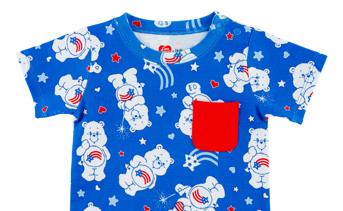 Birdie Bean Care Bears™ America Cares bamboo/cotton pocket t-shirt