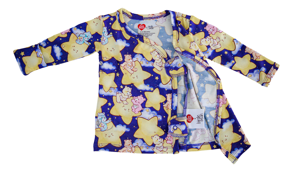 Birdie Bean Care Bears Baby™ blue stars kimono set