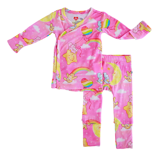 Birdie Bean Care Bears Baby™ pink stars kimono set