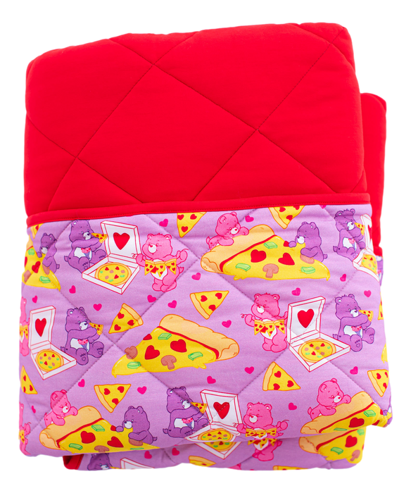 Birdie Bean Care Bears™ pizza valentine toddler birdie quilt