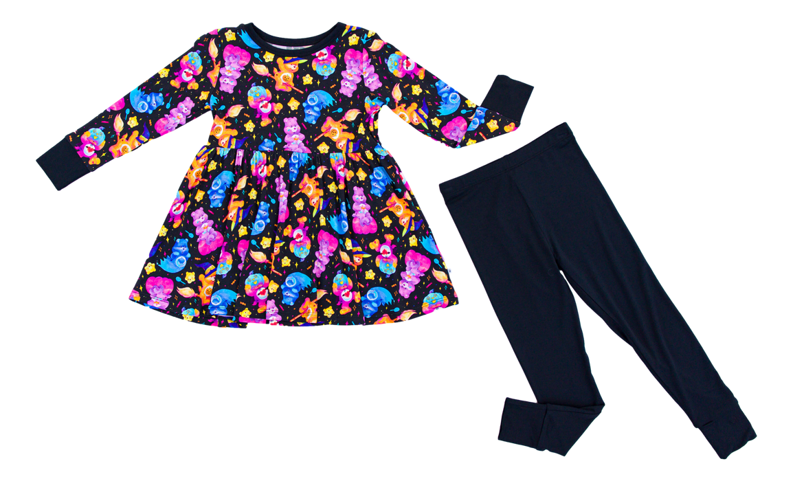 Birdie Bean Care Bears™ Spooky Cute peplum set