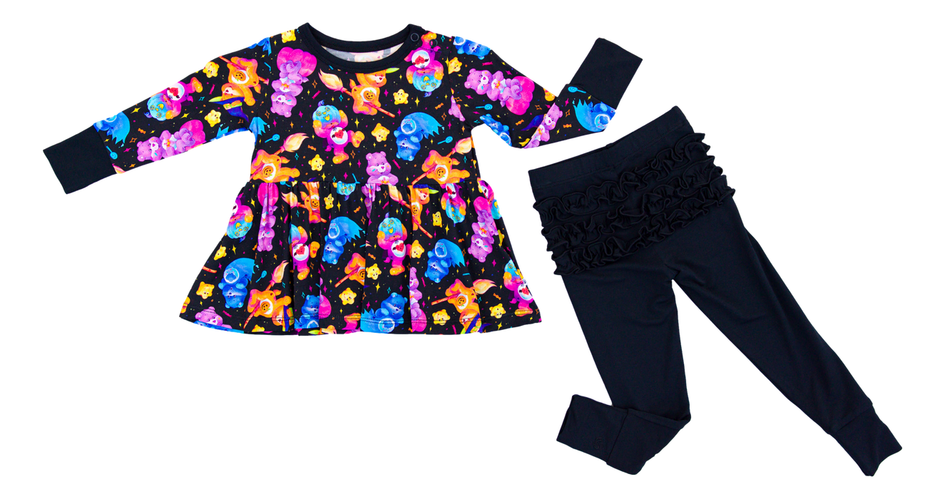 Birdie Bean Care Bears™ Spooky Cute peplum set