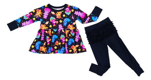 Birdie Bean Care Bears™ Spooky Cute peplum set