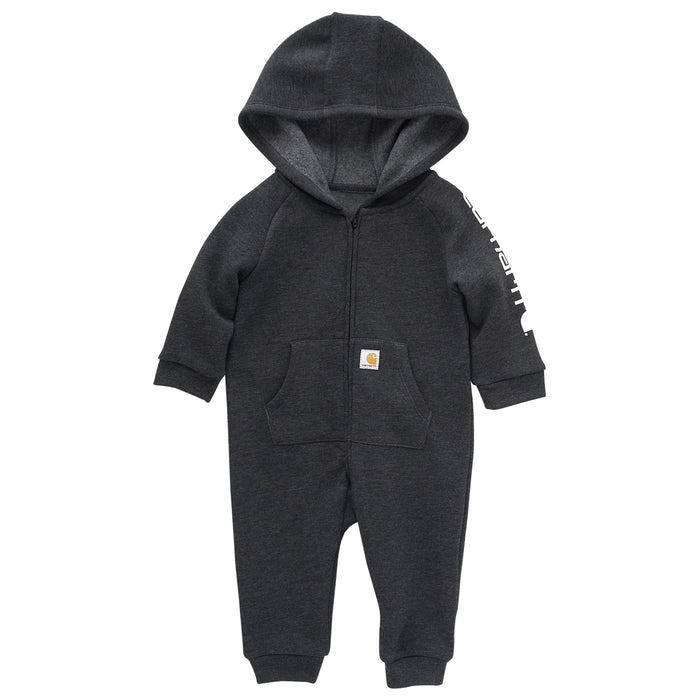 Carhartt Fleece Long Sleeve Zip-Front Coverall Caviar Black Heather