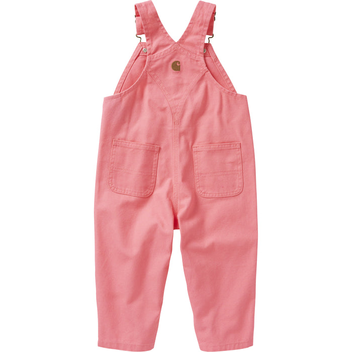 Carhartt Loose Fit Canvas Bib Overall Pink Lemonade