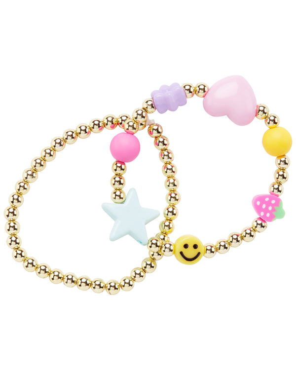 Carter's 2 Pack Hearts and Stars Bracelet Set One Size