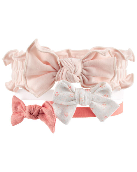 Carter's 3 Pack Scrunch Bow Headwraps