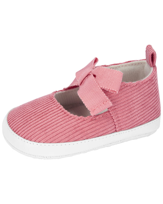 Carter's Pink Corduroy Sneaker with Bow