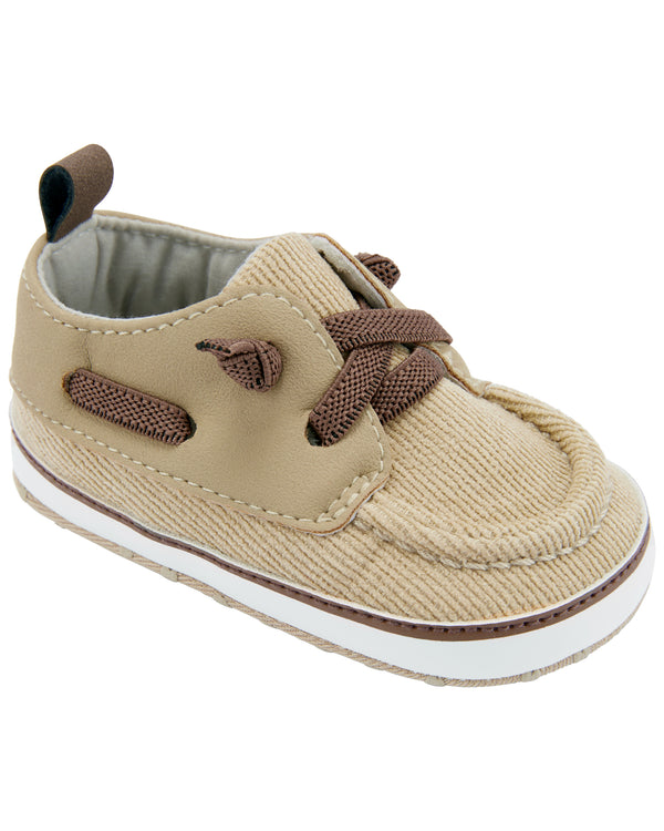 Carter's Taupe Corduroy Boat Shoe