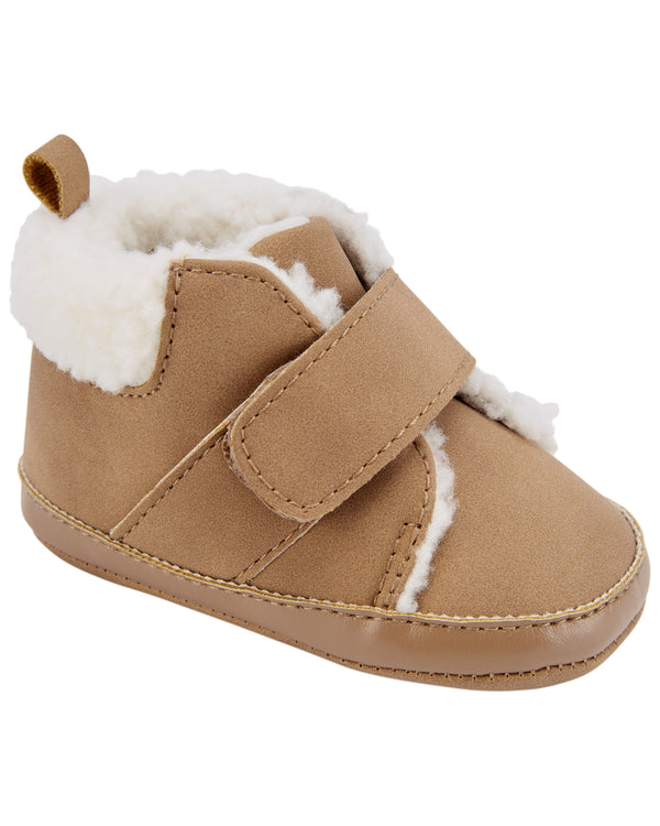 Carter's Brown Sueded PU Boot with Sherpa