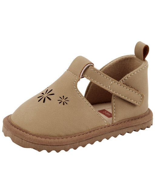 Carter's Khaki Clog with Flower Shoe