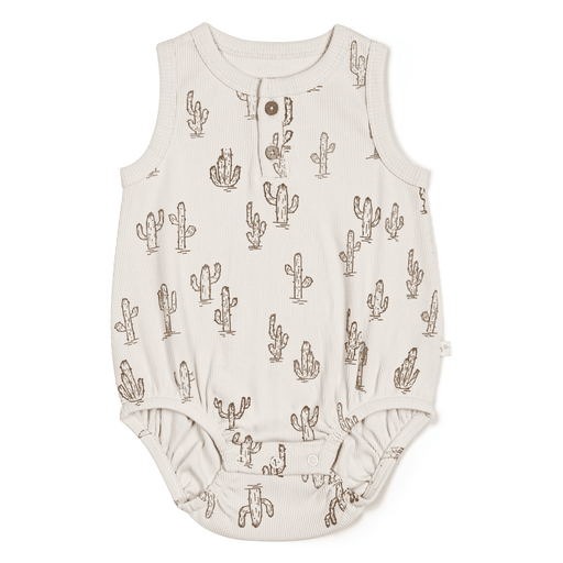 Makemake Organics Organic Baby Bubble Onesie - Cactus