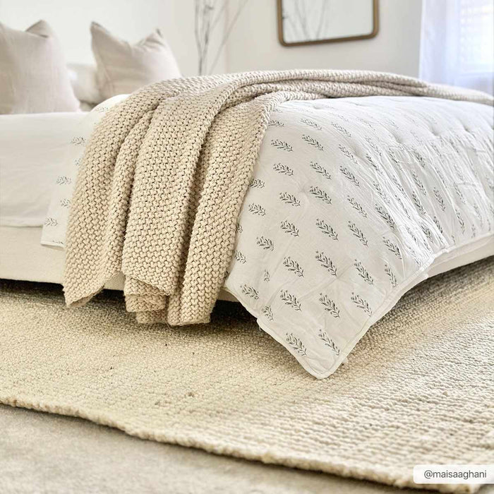 Hauteloom Calla Jute Beige Area Rug - Livabliss x Becki Owens