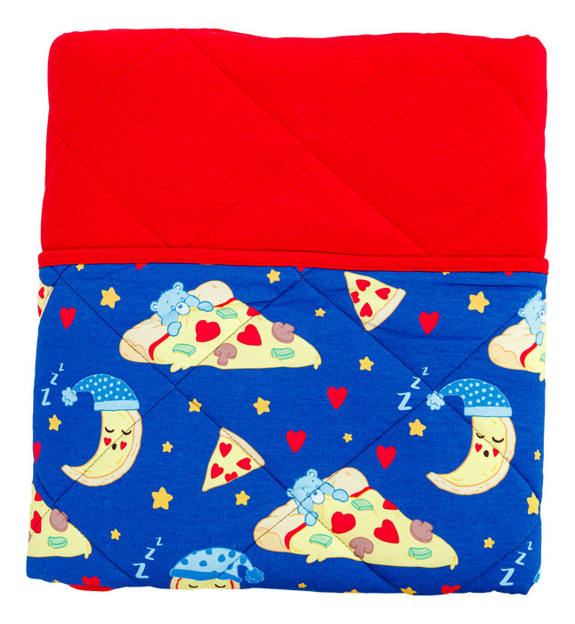 Birdie Bean Care Bears™ Bedtime Pizza toddler birdie quilt