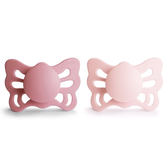 Mushie FRIGG Butterfly Anatomical Silicone Pacifier 2-Pack (0-6 Months)