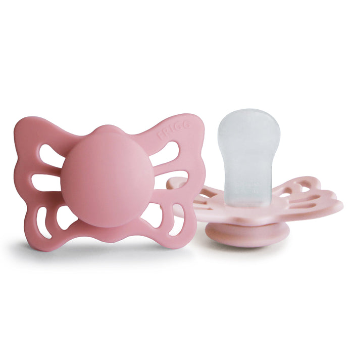 Mushie FRIGG Butterfly Anatomical Silicone Pacifier 2-Pack (0-6 Months)