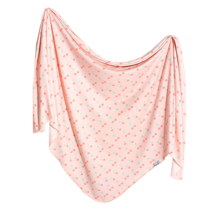 Copper Pearl Cheery Knit Blanket Single