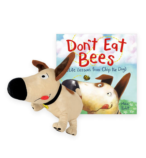 MerryMakers Don't Eat Bees Chip the Dog Plush Toy & Book