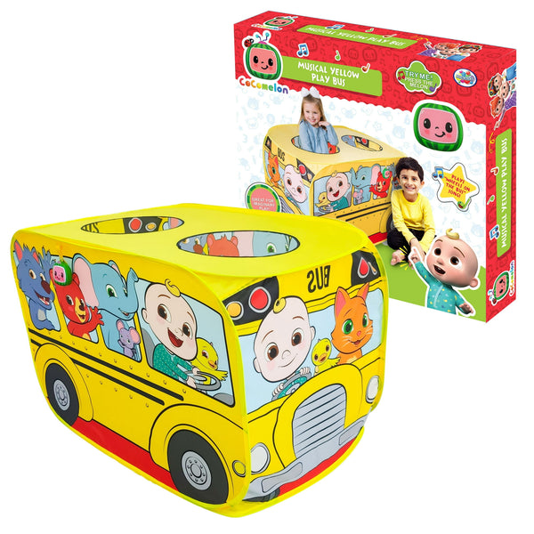 CoComelon Musical Yellow Play Bus Play Tent