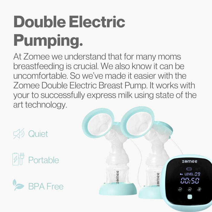 Zomee Z1 Rechargeable Double Electric Breast Pump