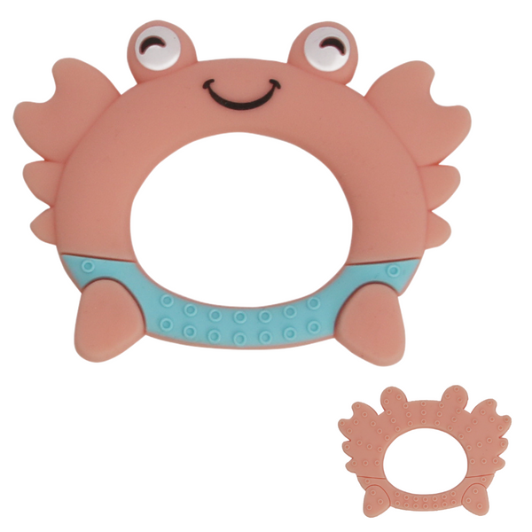 Busy Baby Crab Silicone Teething Toy