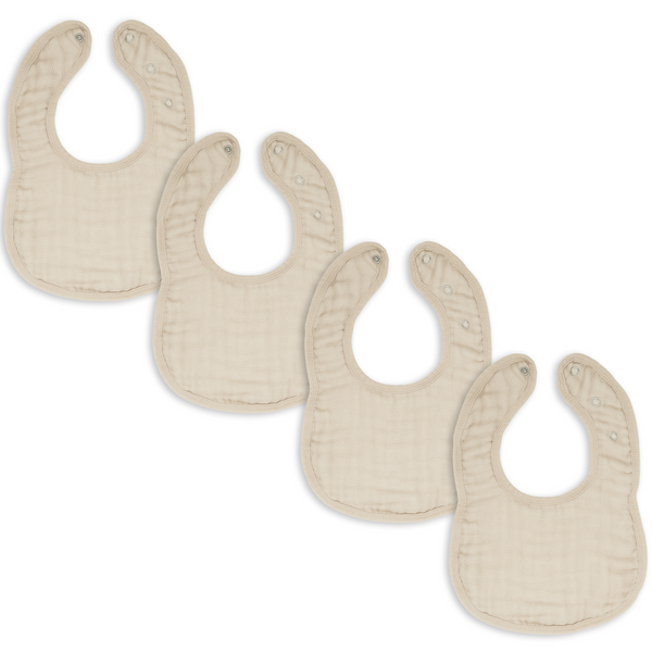 Comfy Cubs Muslin Cotton Baby Bibs - Sand