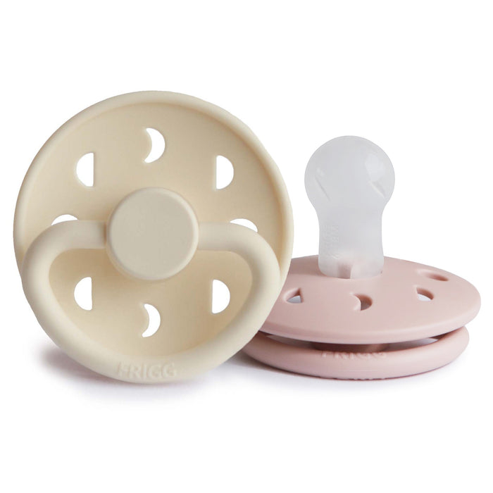 Mushie FRIGG Moon Silicone Pacifier 2-Pack