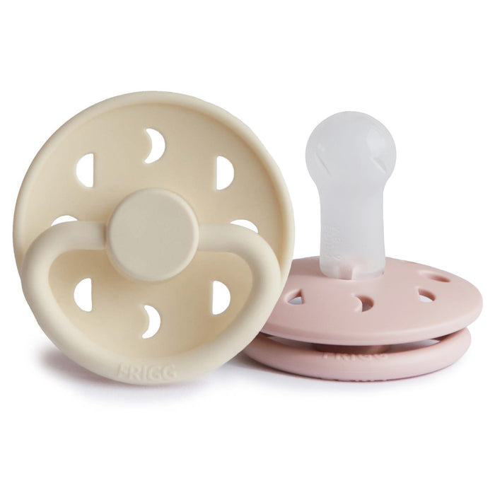 Mushie FRIGG Moon Silicone Pacifier 2-Pack