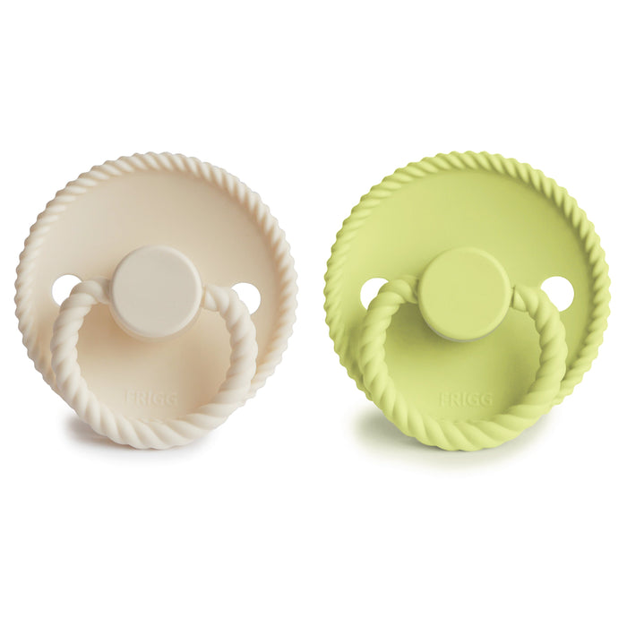 Mushie FRIGG Rope Silicone Pacifier 2-Pack