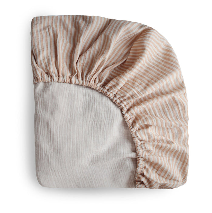 Mushie Extra Soft Muslin Crib Sheet