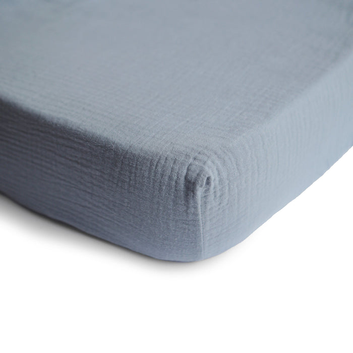 Mushie Extra Soft Muslin Crib Sheet