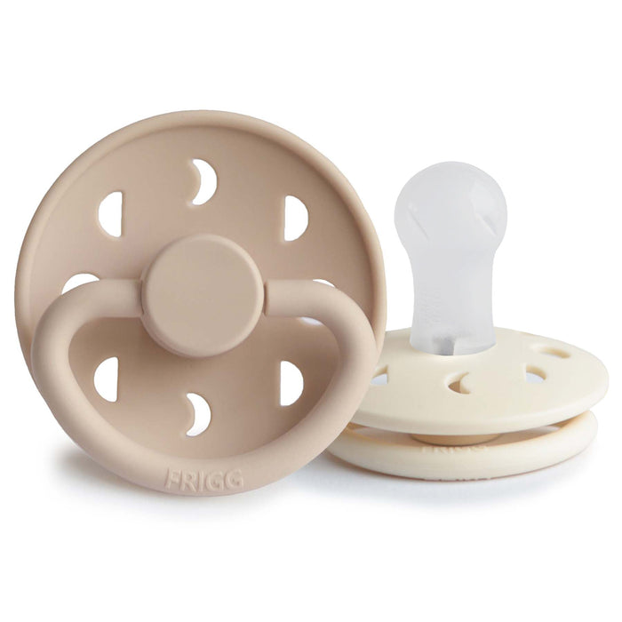 Mushie FRIGG Moon Silicone Pacifier 2-Pack