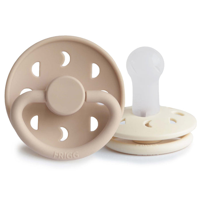 Mushie FRIGG Moon Silicone Pacifier 2-Pack