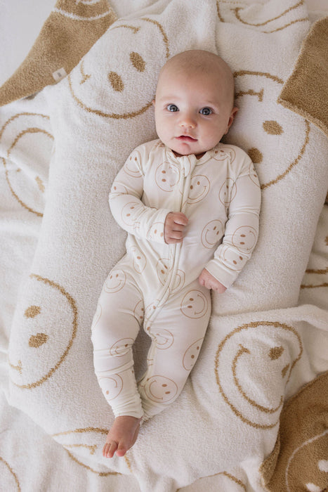 forever french baby Bamboo Zip Pajamas  | Just Smile