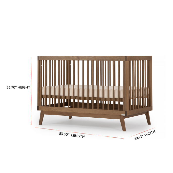 dadada Soho 3-in-1 Convertible Crib Walnut