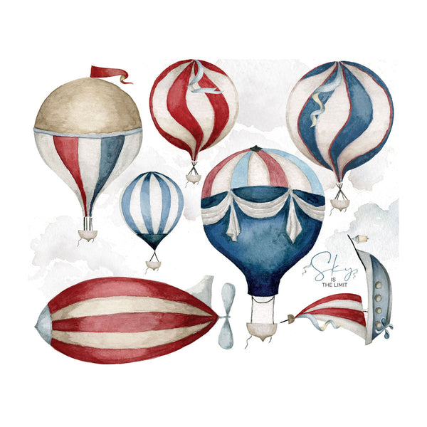 Dekornik Sky is the Limit Balloon Wall Decal Set