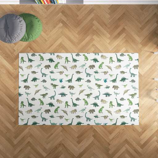 TeepeeJoy Dinosaur Area Rug for Nurseries and Kid's Rooms - A Roar Party