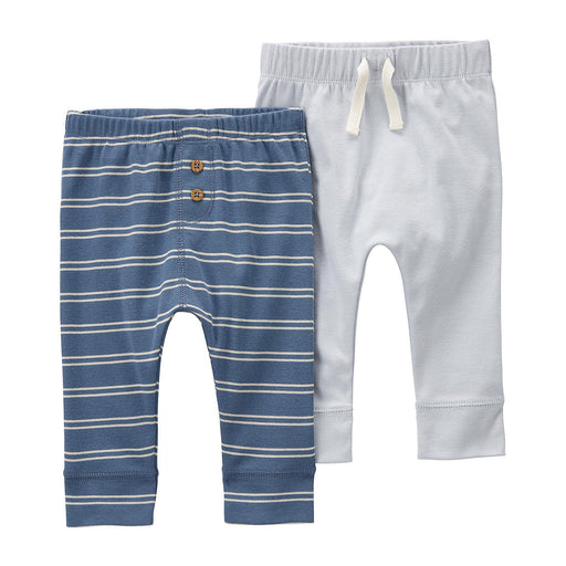 Carters Baby Boys 2-pc. Cuffed Pull-On Pants-Blue Stripe