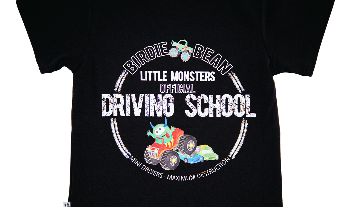 Birdie Bean driving school graphic t-shirt