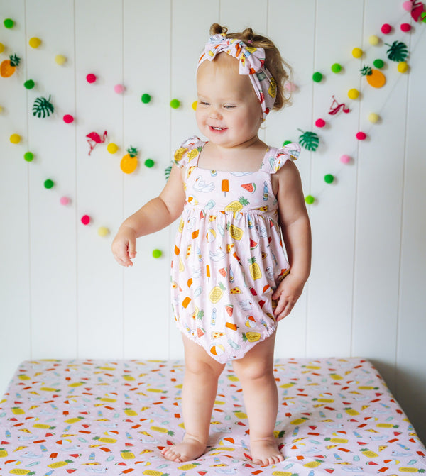 Dream Big Little Co Poolside Party Dream Bubble Romper