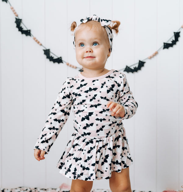 Dream Big Little Co Batty Navy Dream Bodysuit Dress