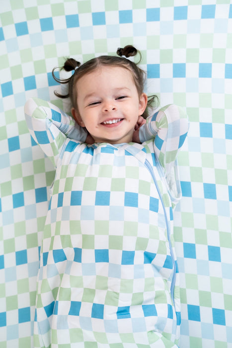 Dream Big Little Co HIGH TIDE CHECKERS DREAM CRIB SHEET