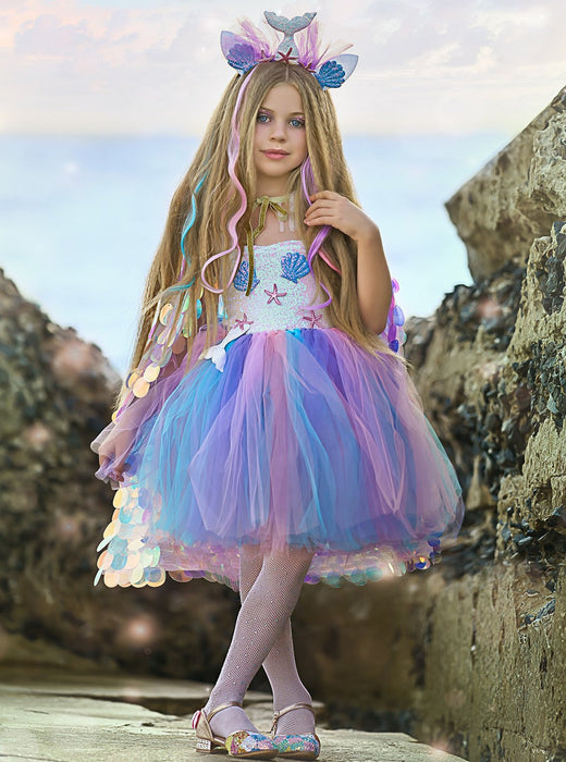 Mia Belle Girls Deluxe Mermaid Unicorn Costume