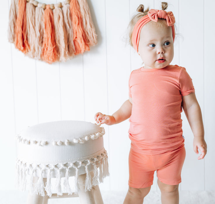 Dream Big Little Co Coral Dream Bow