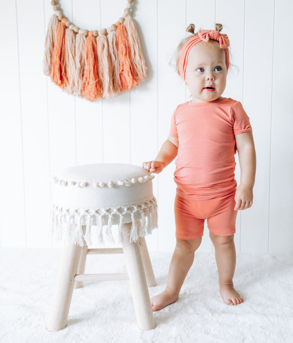 Dream Big Little Co Coral Dream Bow