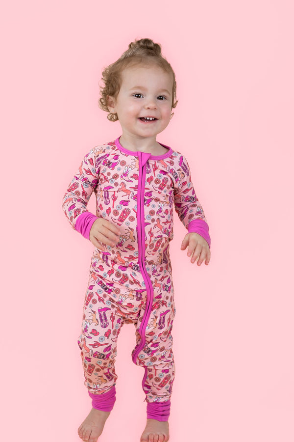 Dream Big Little Co STAY WILD COWGIRL DREAM ROMPER