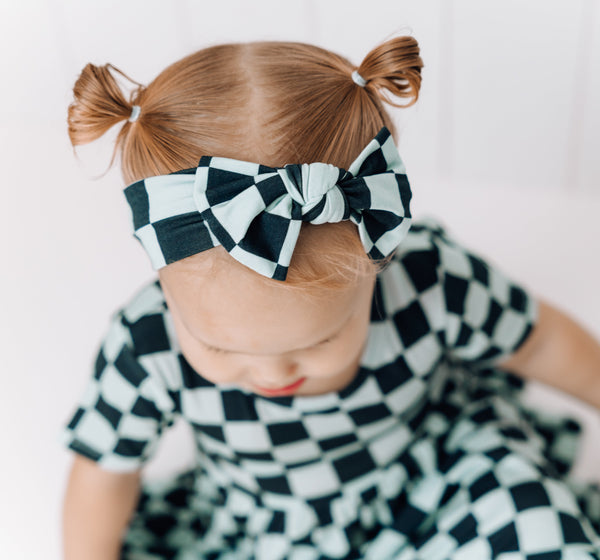 Dream Big Little Co MIDNIGHT CHECKERS DREAM BOW