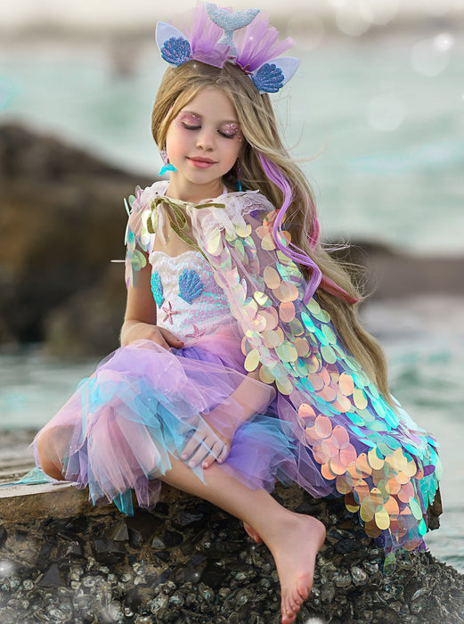 Mia Belle Girls Deluxe Mermaid Unicorn Costume