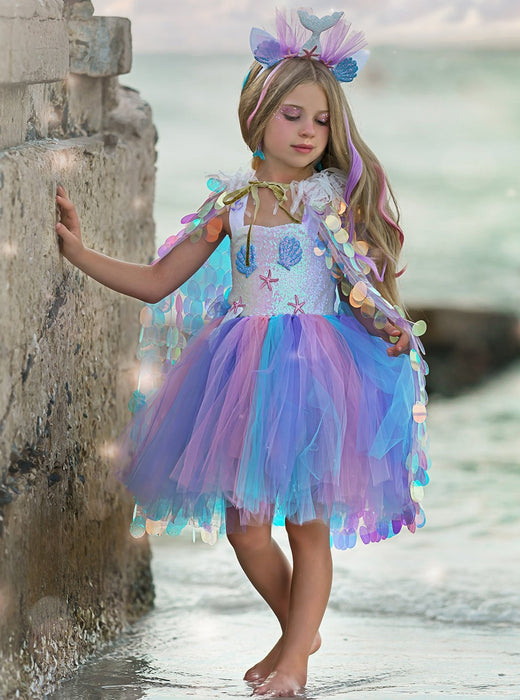 Mia Belle Girls Deluxe Mermaid Unicorn Costume