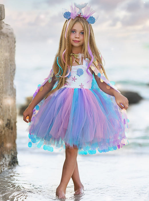 Mia Belle Girls Deluxe Mermaid Unicorn Costume